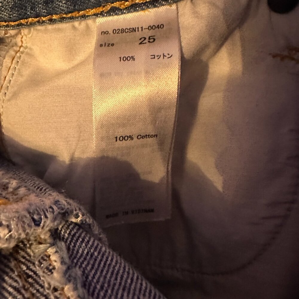 Moussy Step Hem Front Pleat Crop Jeans size 25 - Picture 6 of 7